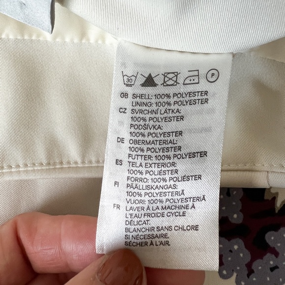 H&M Floral Pencil Lined Skirt Size 2 - Picture 8 of 9